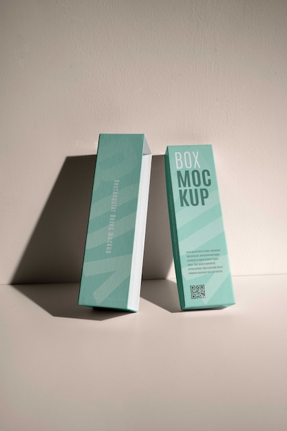 Rechteckiges Box-Mock-up-Design