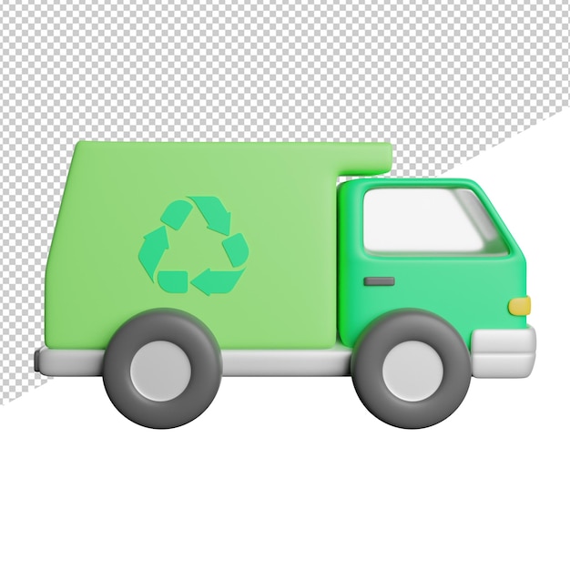 El reciclaje de la basura de los camiones
