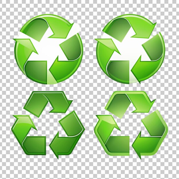 Reciclar la ilustración 3D Reciclar el icono 3D
