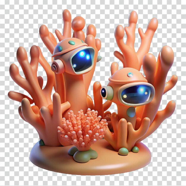 Le récif corallien robot est mignon.