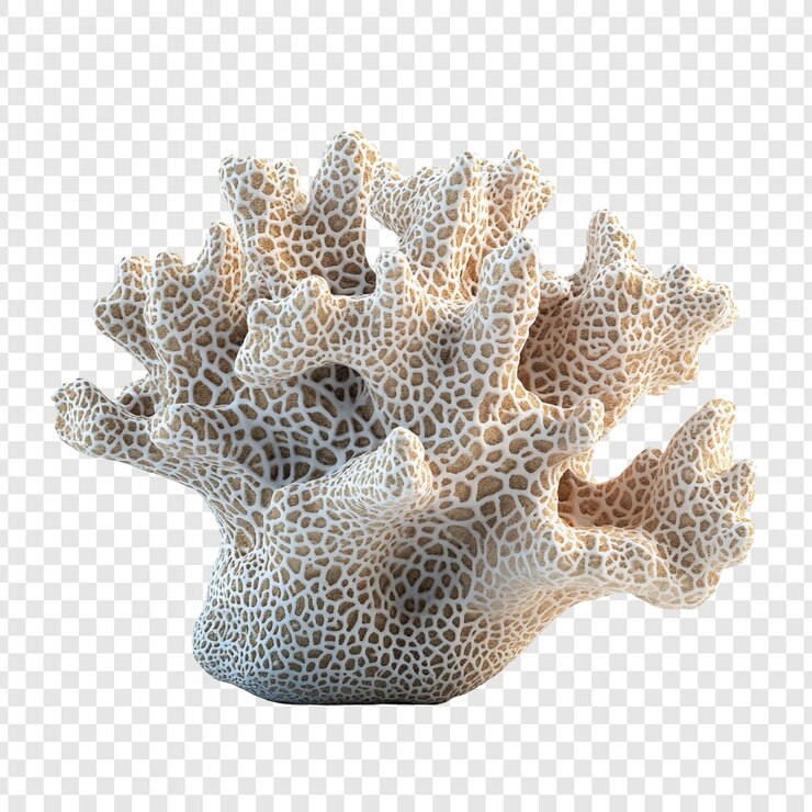 PSD recife de coral branco e bege