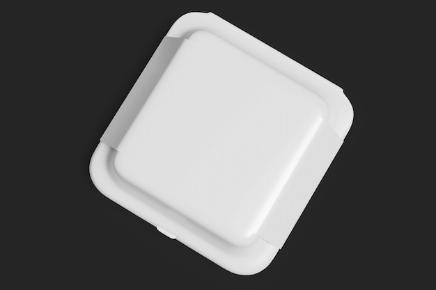 un récipient en plastique blanc avec un couvercle blanc qui dit yogourt