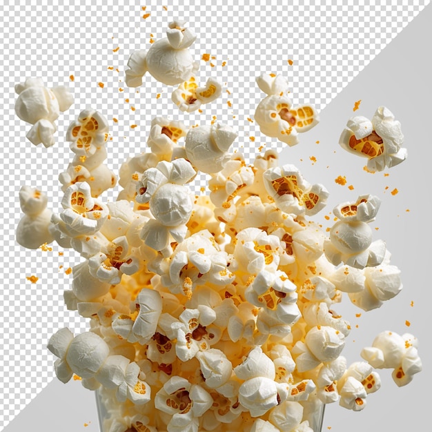 PSD un récipient de pop-corn et un carré de pop-corn