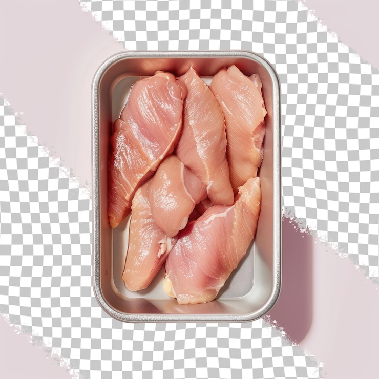 PSD un recipiente de carne se muestra con las palabras cocinar en la parte inferior
