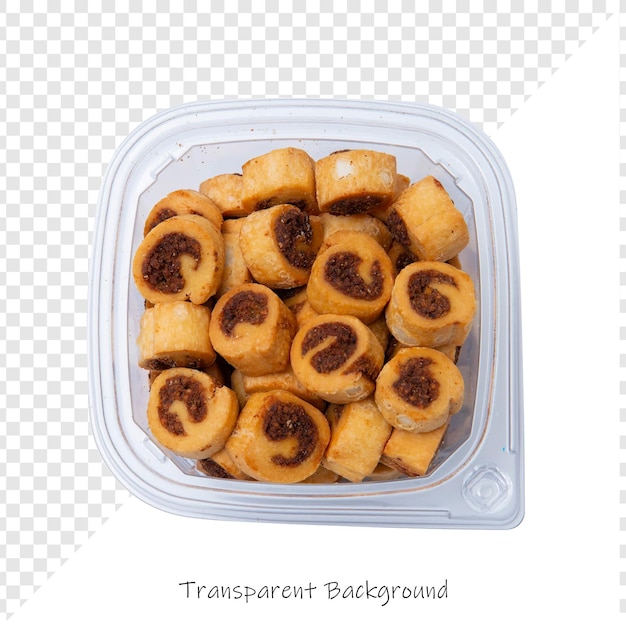 un recipiente de comida que dice "transat" en él