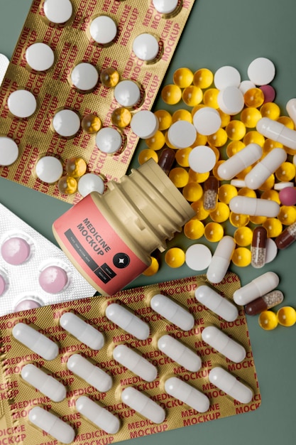 Recipiente plástico medicinal para comprimidos