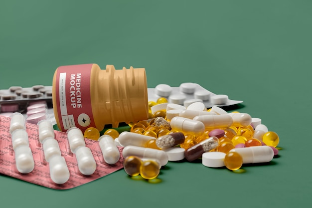 Recipiente plástico medicinal para comprimidos