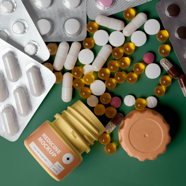 Recipiente plástico medicinal para comprimidos