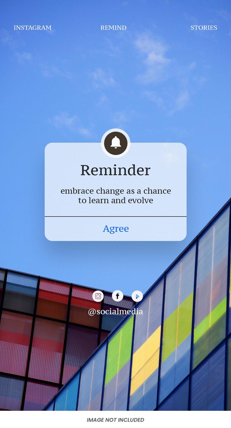 PSD recordatorio citas de instagram historias plantilla diseño psd diseño de banners de redes sociales tipografía