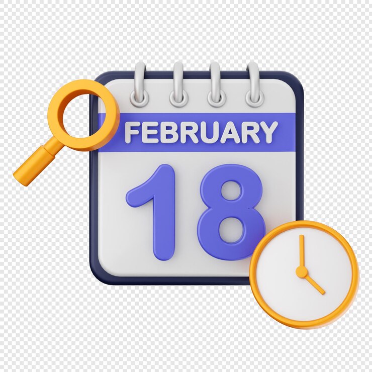 PSD recordatorio del día del evento de la fecha del calendario 3d