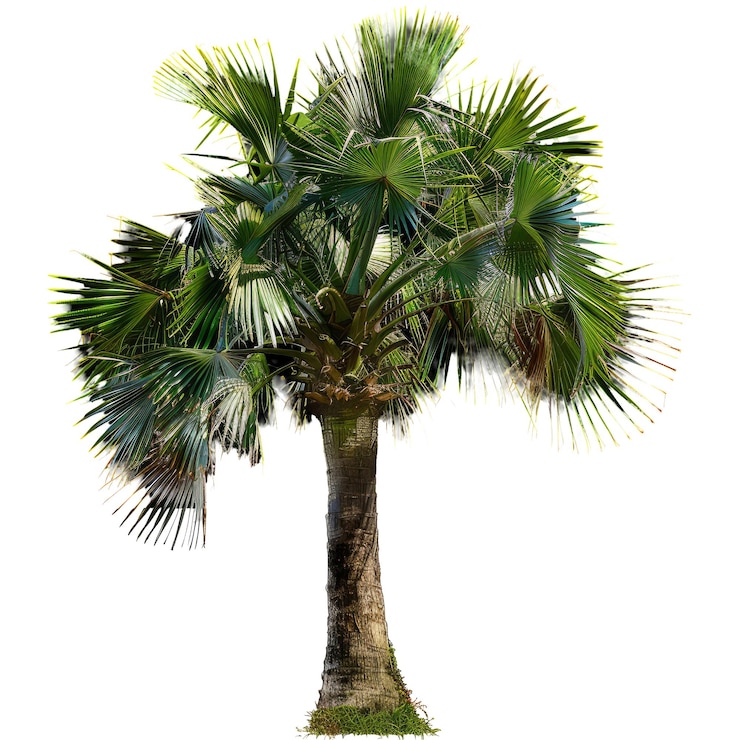 PSD recorte livistona_chinensis_chinese_fan_palma de fondo transparente