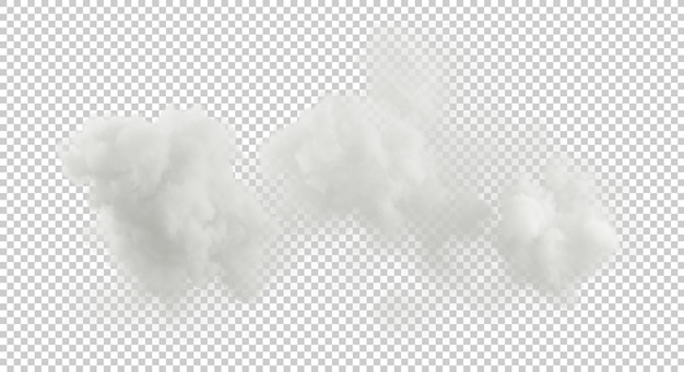 Recorte nubes ajardinadas formas suaves gratis efecto especial 3d render