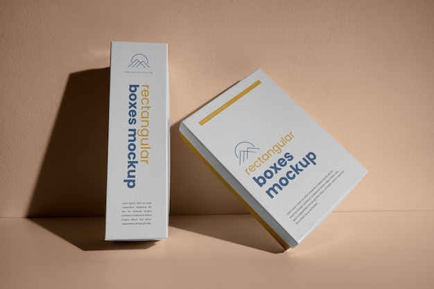 rectangular box mock-up design