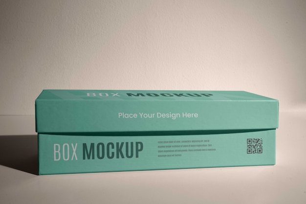 Rectangular box mock-up design