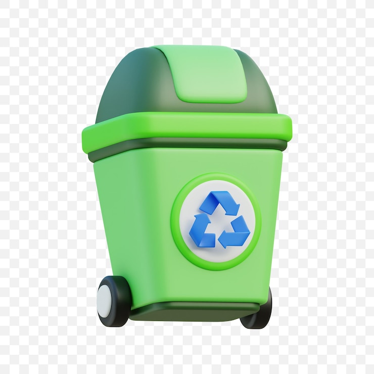 PSD recycle bin 3d icon