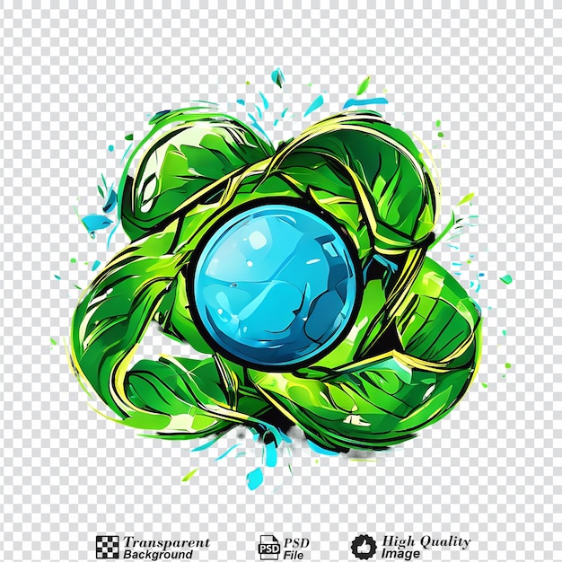 Recycle-symbol doodle-vektor epsisolirt auf durchsichtigem hintergrund