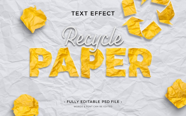 PSD recycler l'effet de texte