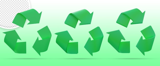 Recycling-symbol-symbol set