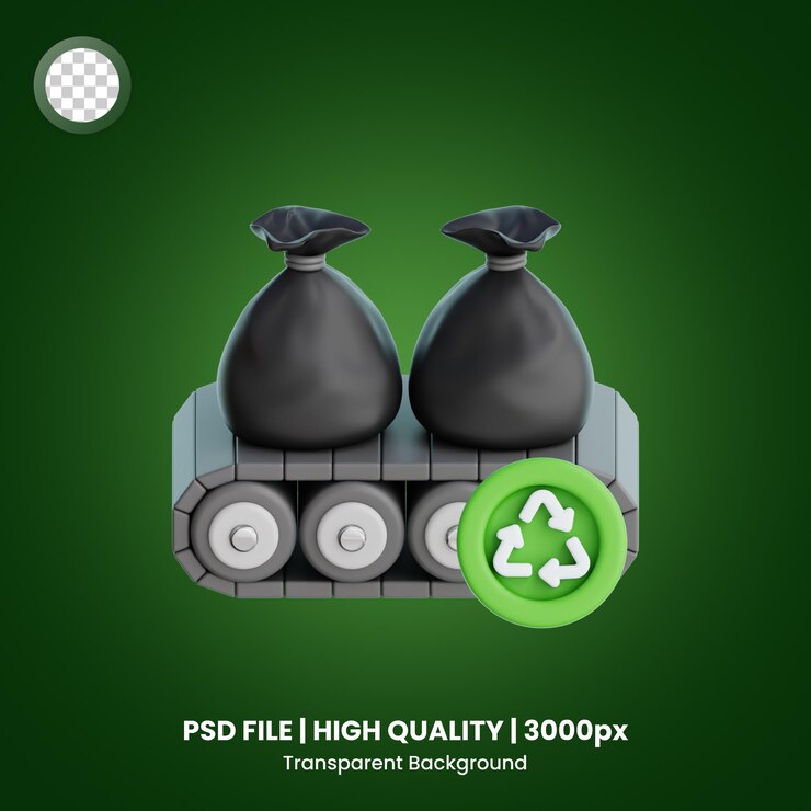 PSD recycling von 3d-ikonen