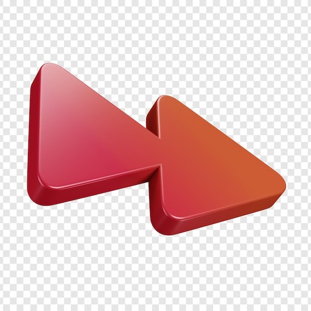 Red 3D Forward Arrow Icon