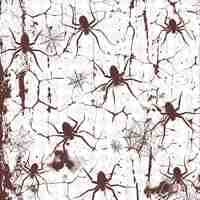 PSD una red de araña con arañas en ella y una red de araña