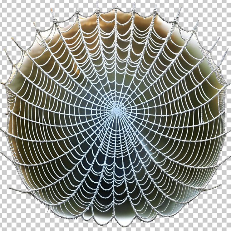 PSD la red de araña en bg transparente