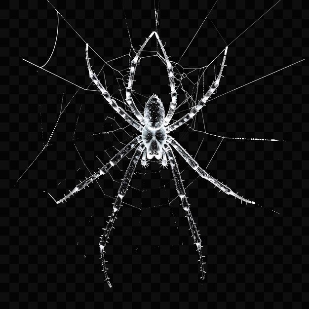 PSD una red de araña de vidrio agrietada en un fondo negro