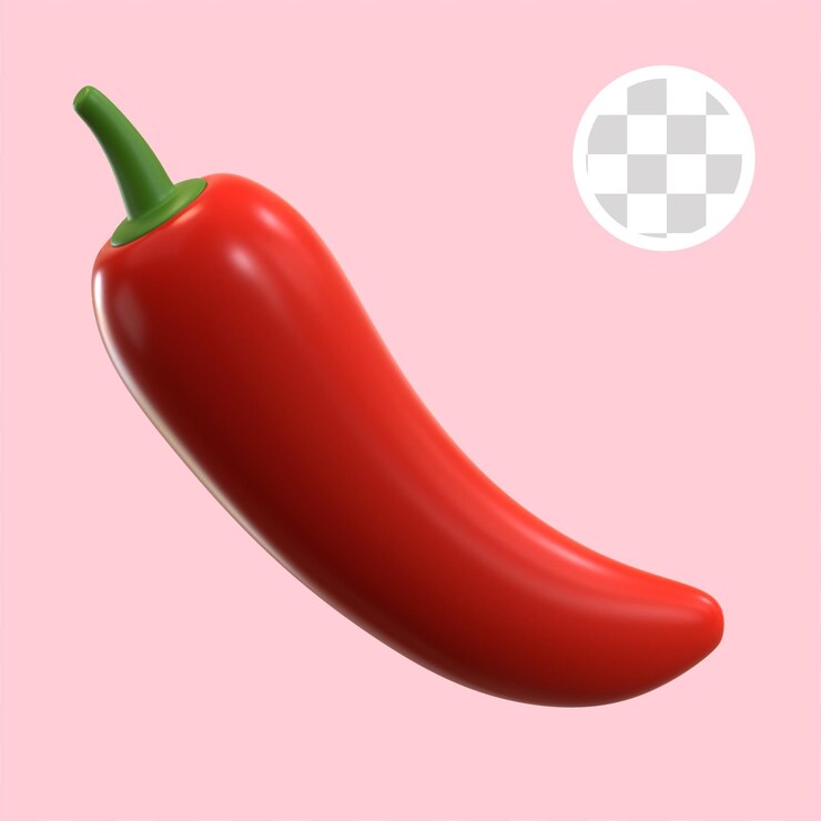 red chilli 3d icon