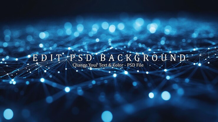 PSD red digital de resumen