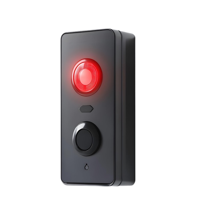 PSD red illuminated push button control panel