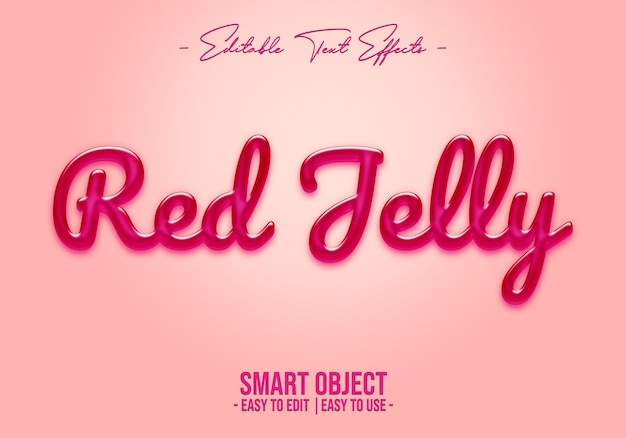Red-Jelly-Text-Style-Effect