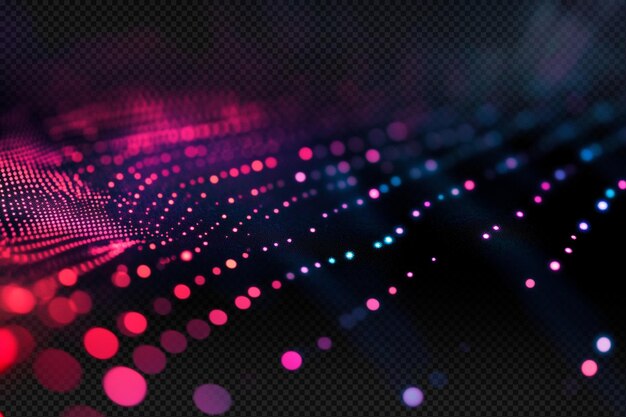 La red de luces coloridas efecto bokeh