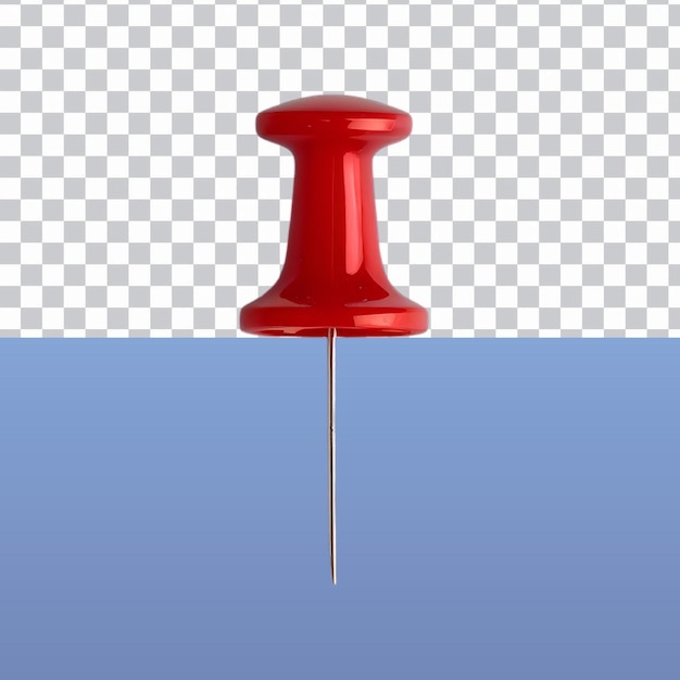 Red Pushpin en el resumen aislado