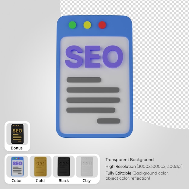 Redacción SEO 3d