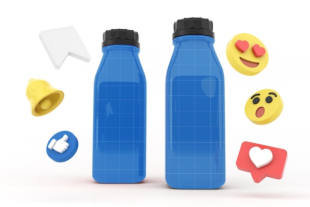 Rede social juice bottle