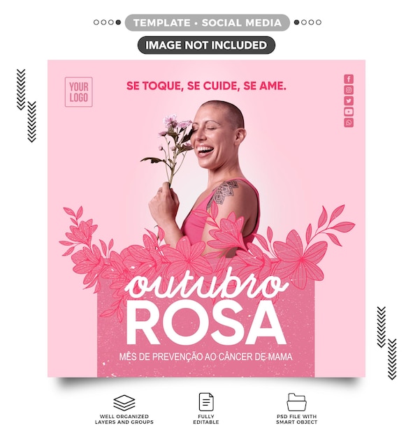 PSD redes sociais alimentam outubro mês rosa de prevenção ao câncer de mama no brasil