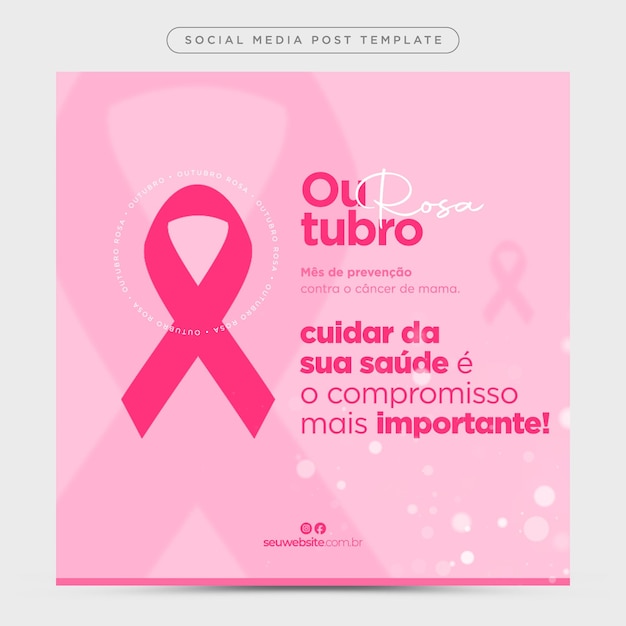 PSD redes sociais outubro rosa