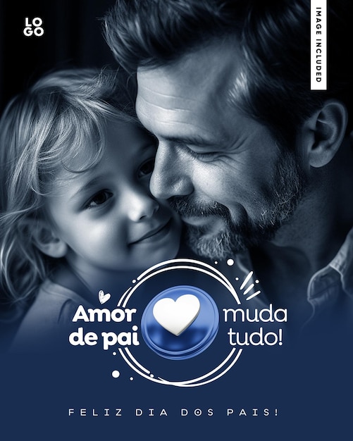 PSD redes sociales a4 happy father039s day el amor de father039s lo cambia todo