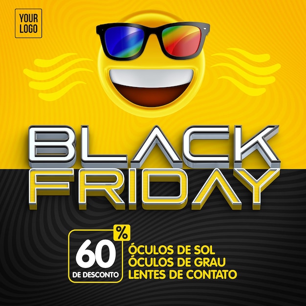 PSD las redes sociales alimentan las ofertas especiales de gafas de sol del viernes negro