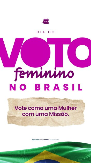 PSD las redes sociales dia do voto feminino no brasil