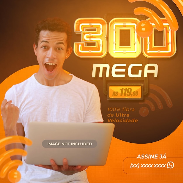 PSD redes sociales internet 300 mega