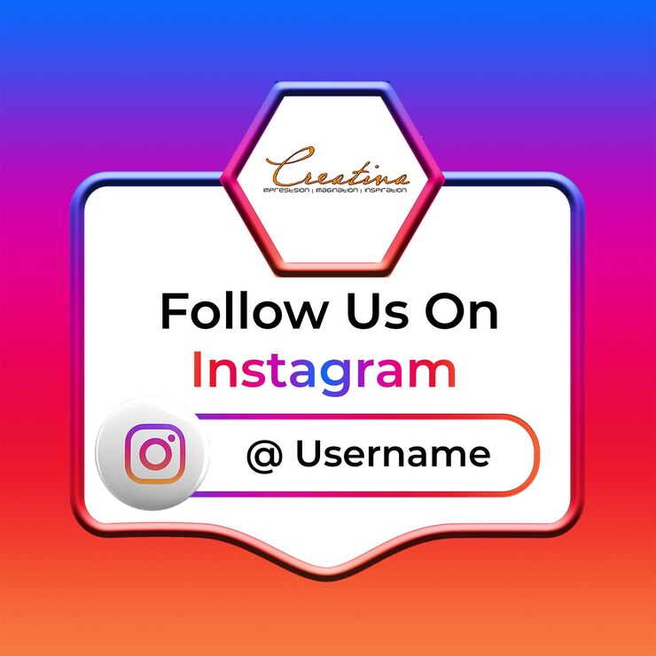 PSD las redes sociales nos siguen en instagram squre