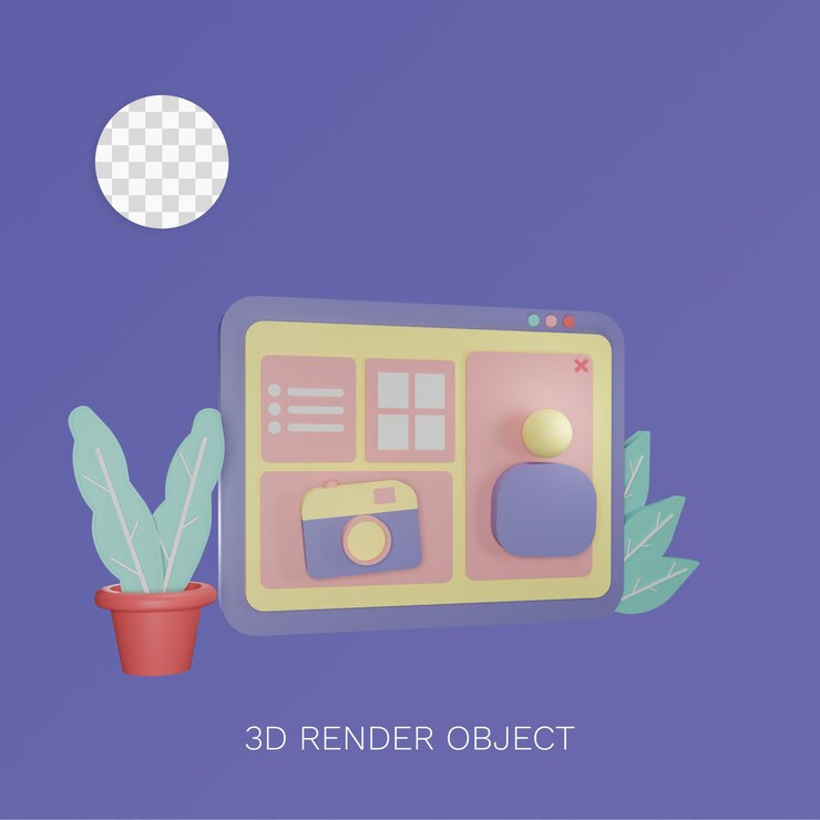 PSD las redes sociales de objetos de ilustración 3d se pueden usar para web, aplicaciones, gráficos de información, etc.