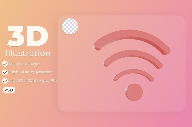 PSD las redes sociales de objetos de ilustración 3d se pueden usar para web, aplicaciones, gráficos de información, etc.