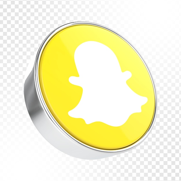 redes sociales Snapchat 3d Nuevo estilo de diseño