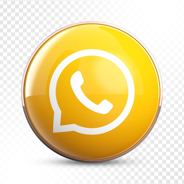 redes sociales whatsapp oro 3d