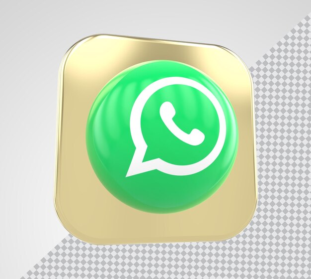 Redes sociales whatsapp renderizado 3d