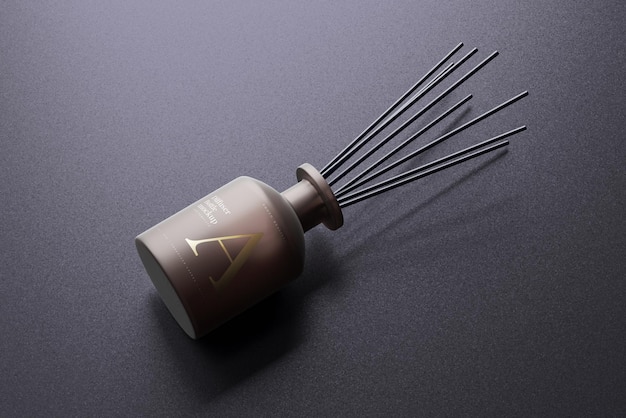 PSD reed diffuser dark setup mockups