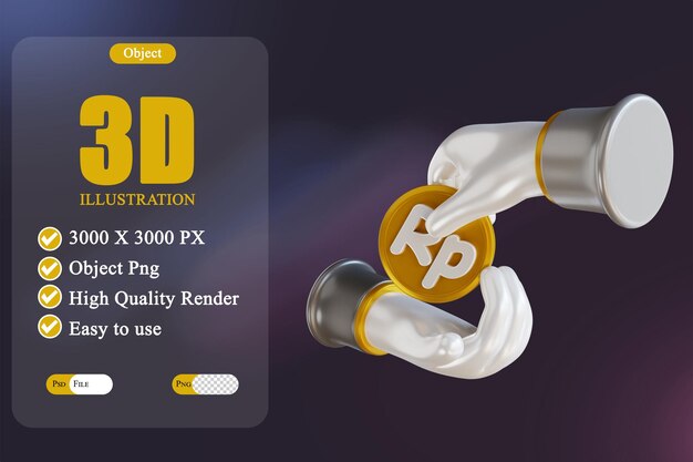 Reembolso de ilustración 3D