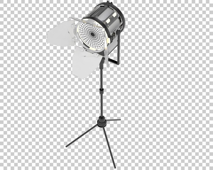 PSD reflector en la ilustración de renderizado 3d de fondo transparente